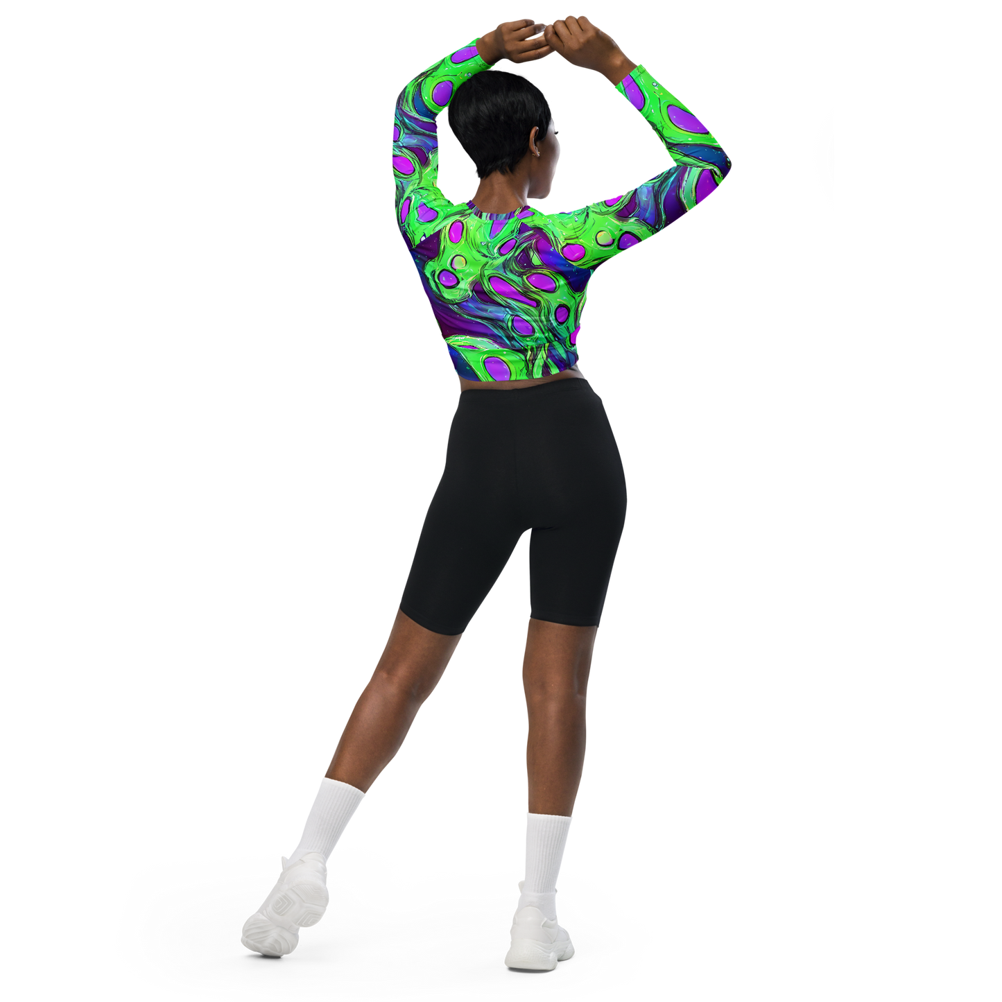 Long Sleeve Crop Top - Funky Mutation