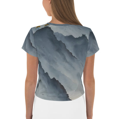 Women's Crop Tee - Misty Mountain Harmony