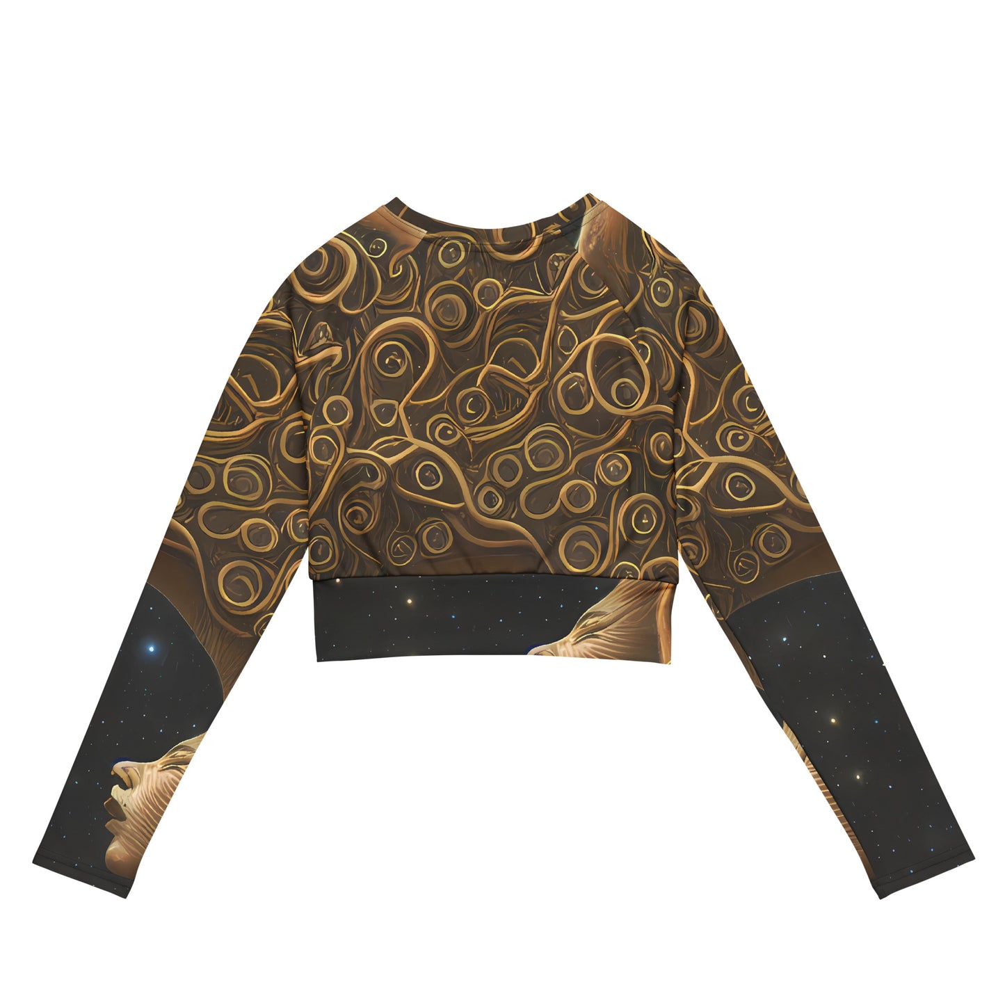 Long Sleeve Crop Top - Ethereal Coils