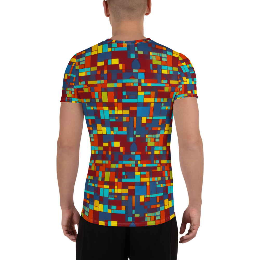 Men's Athletic T-Shirt - Astral Grid