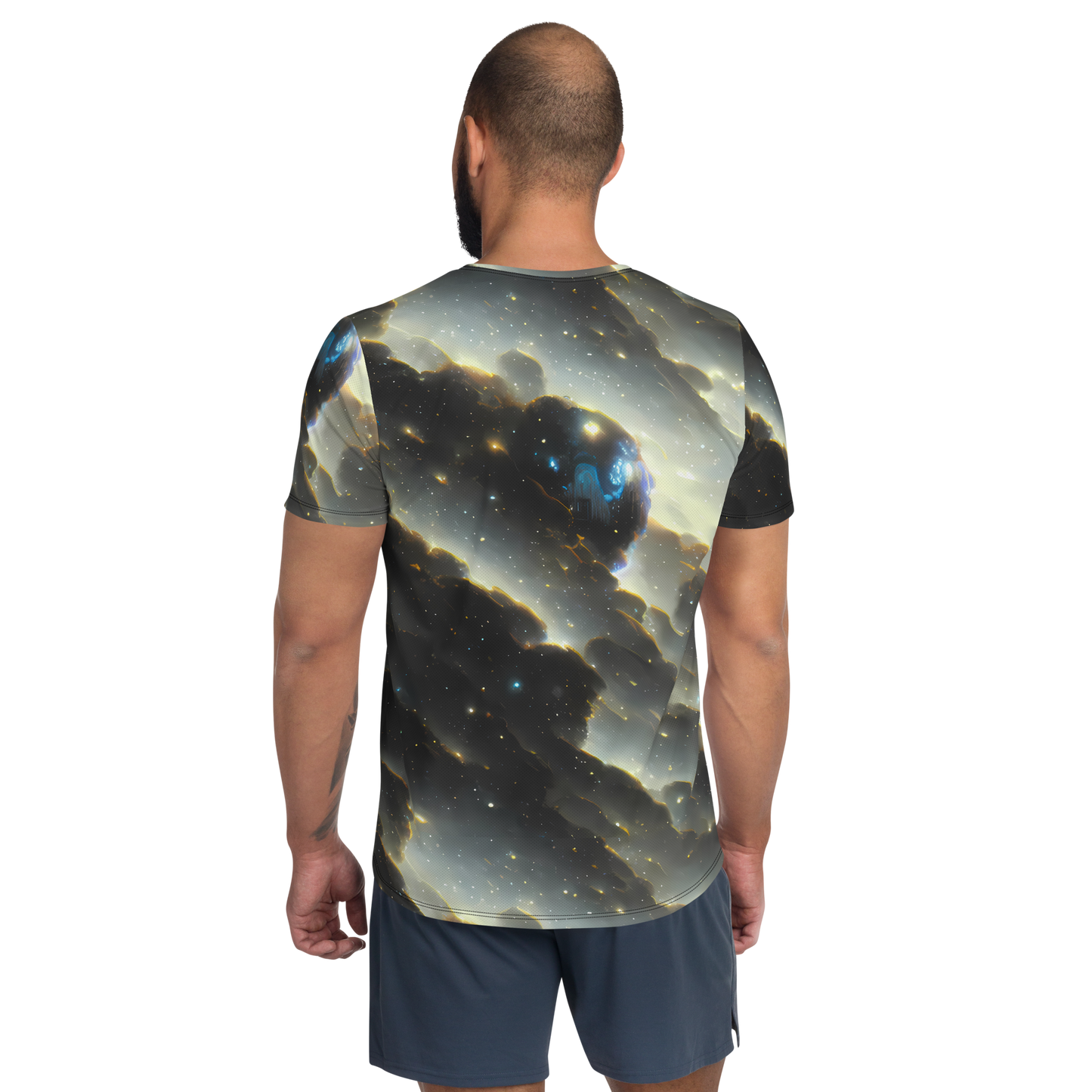 Men's Athletic T-Shirt - Rutkowski Nebula