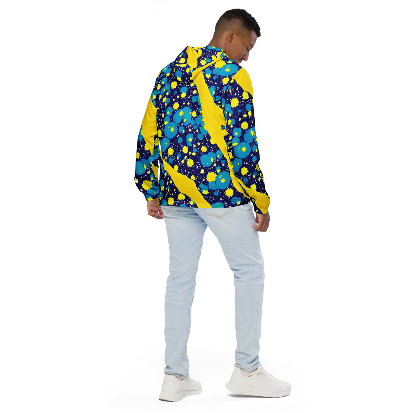 Men's Windbreaker - Starburst Splash