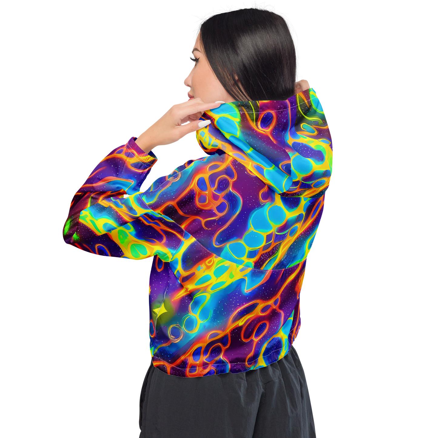 Women's Cropped Windbreaker - Endara Eclipse