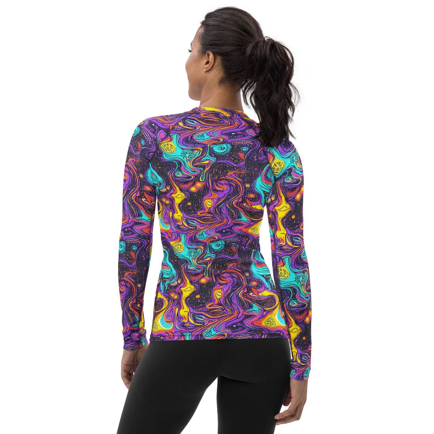 Women's Rash Guard - Hutty Nebula