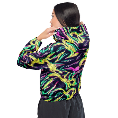 Women's Cropped Windbreaker - Casson's Whirl