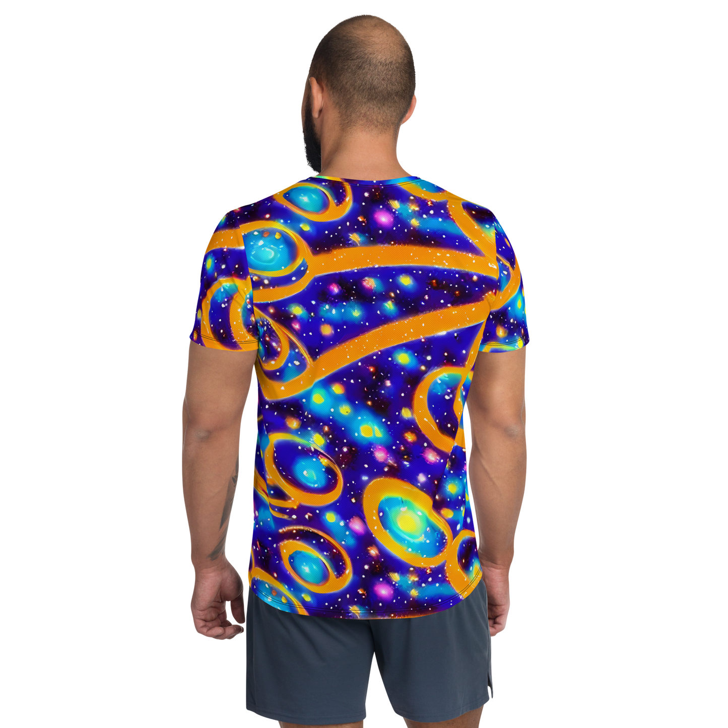 Men's Athletic T-Shirt - Epic Orbit