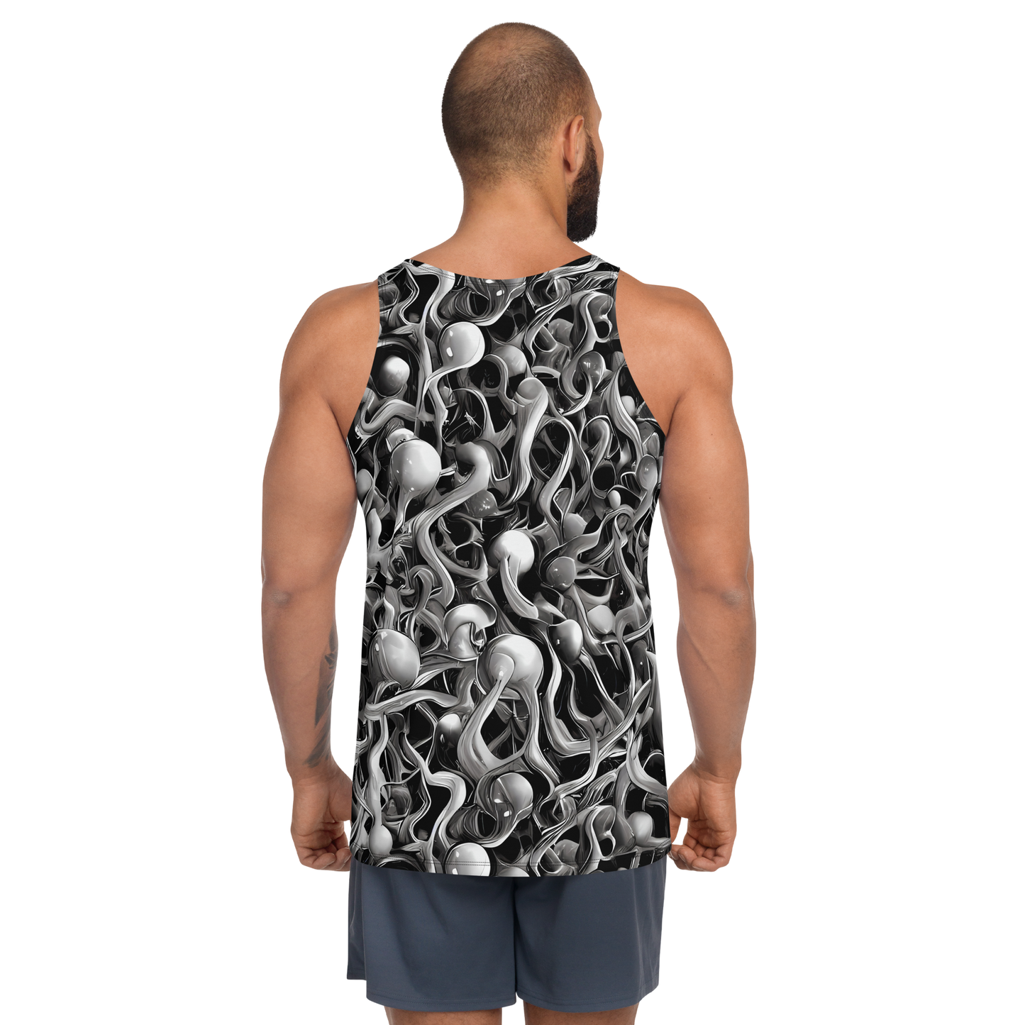 Men's Tank Top - Fluid Monochrome