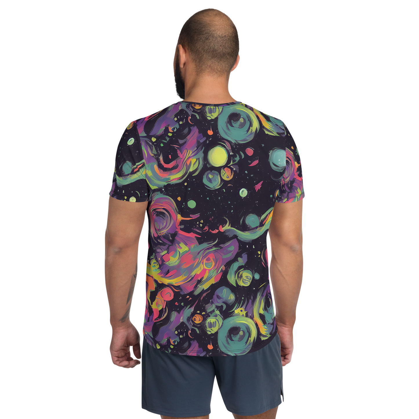 Men's Athletic T-Shirt - Psychedelic Drift