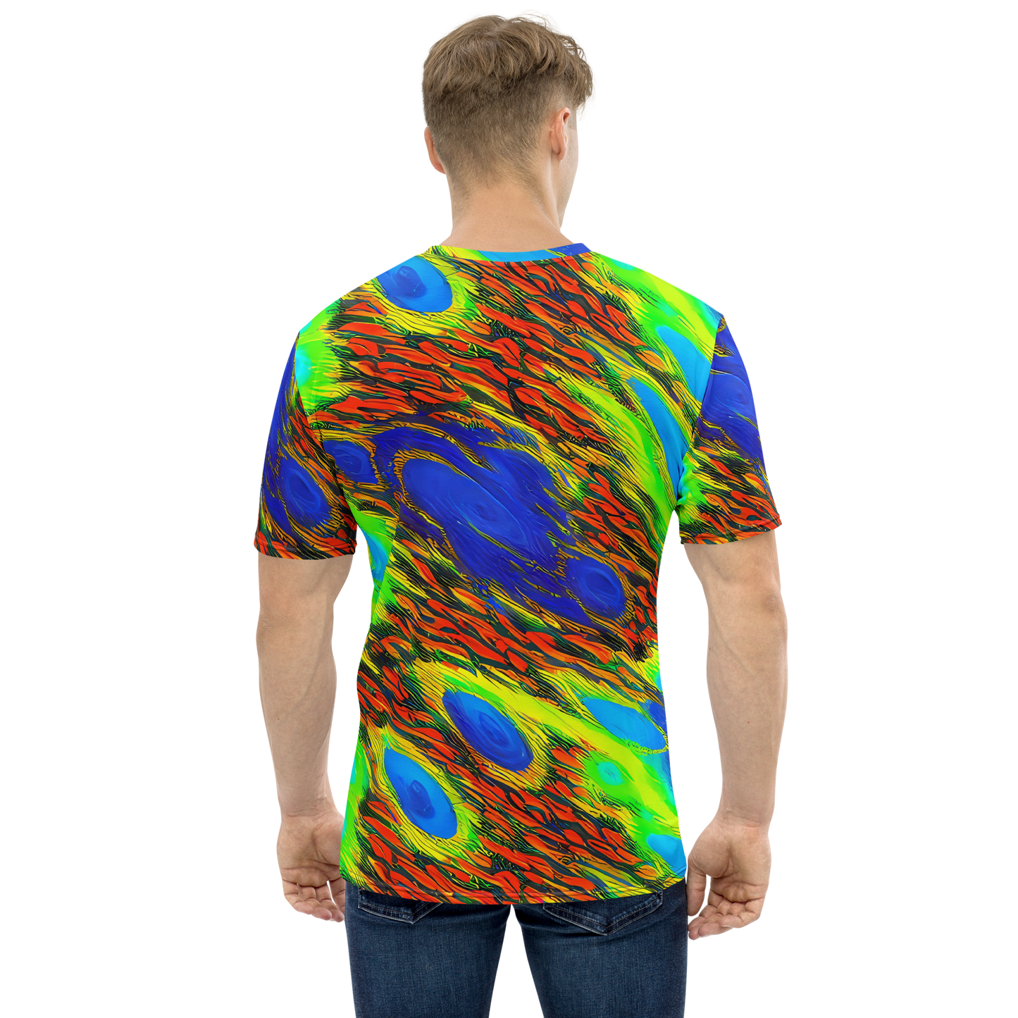 Men's Crew Neck T-Shirt - Hodgkin's Blaze