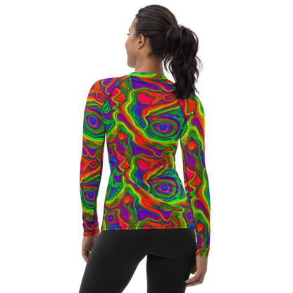 Women's Rash Guard - Psychedelic Waves