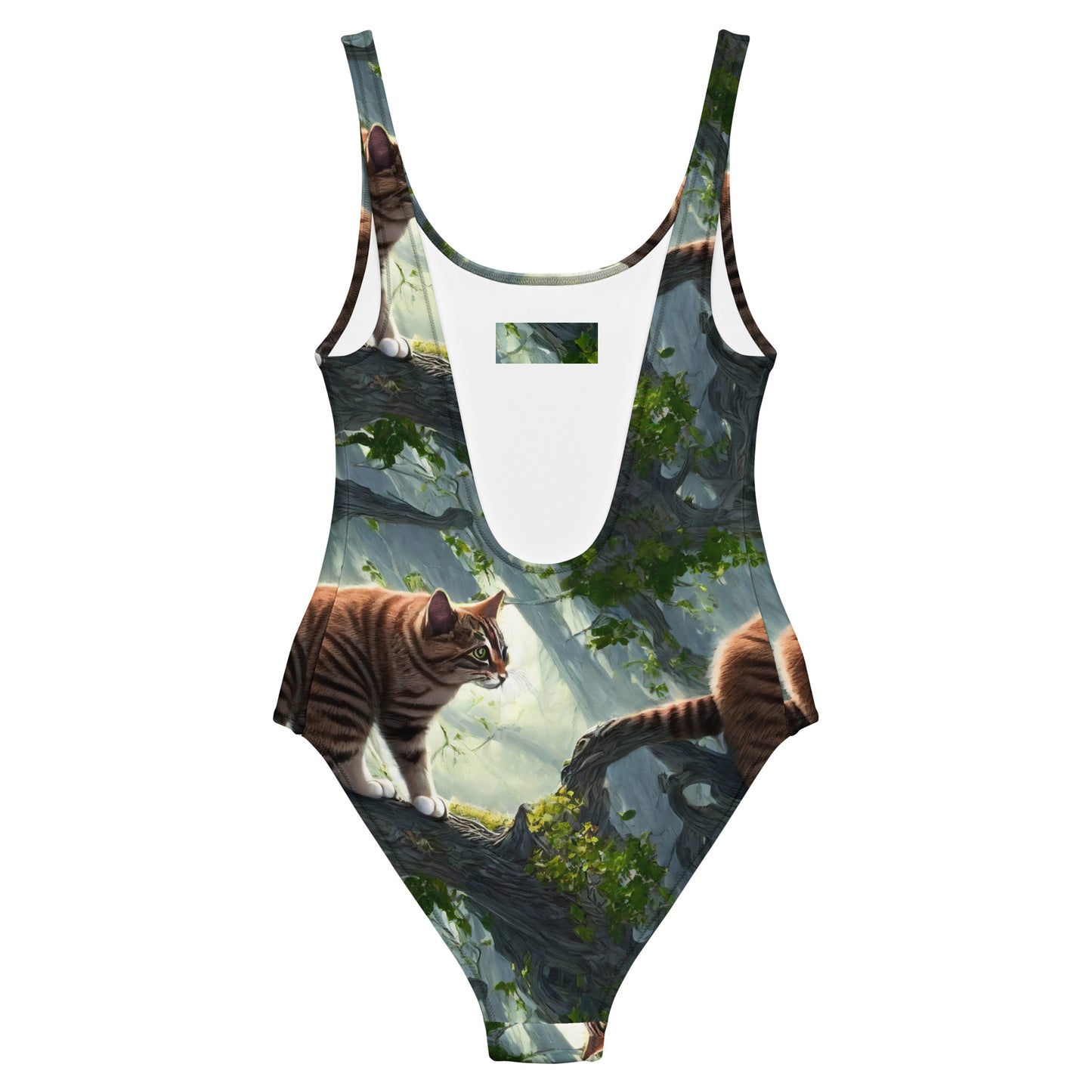 One-Piece Swimsuit - Whiskered Enigma