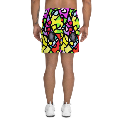 Men's Athletic Shorts - Vivid Serenade
