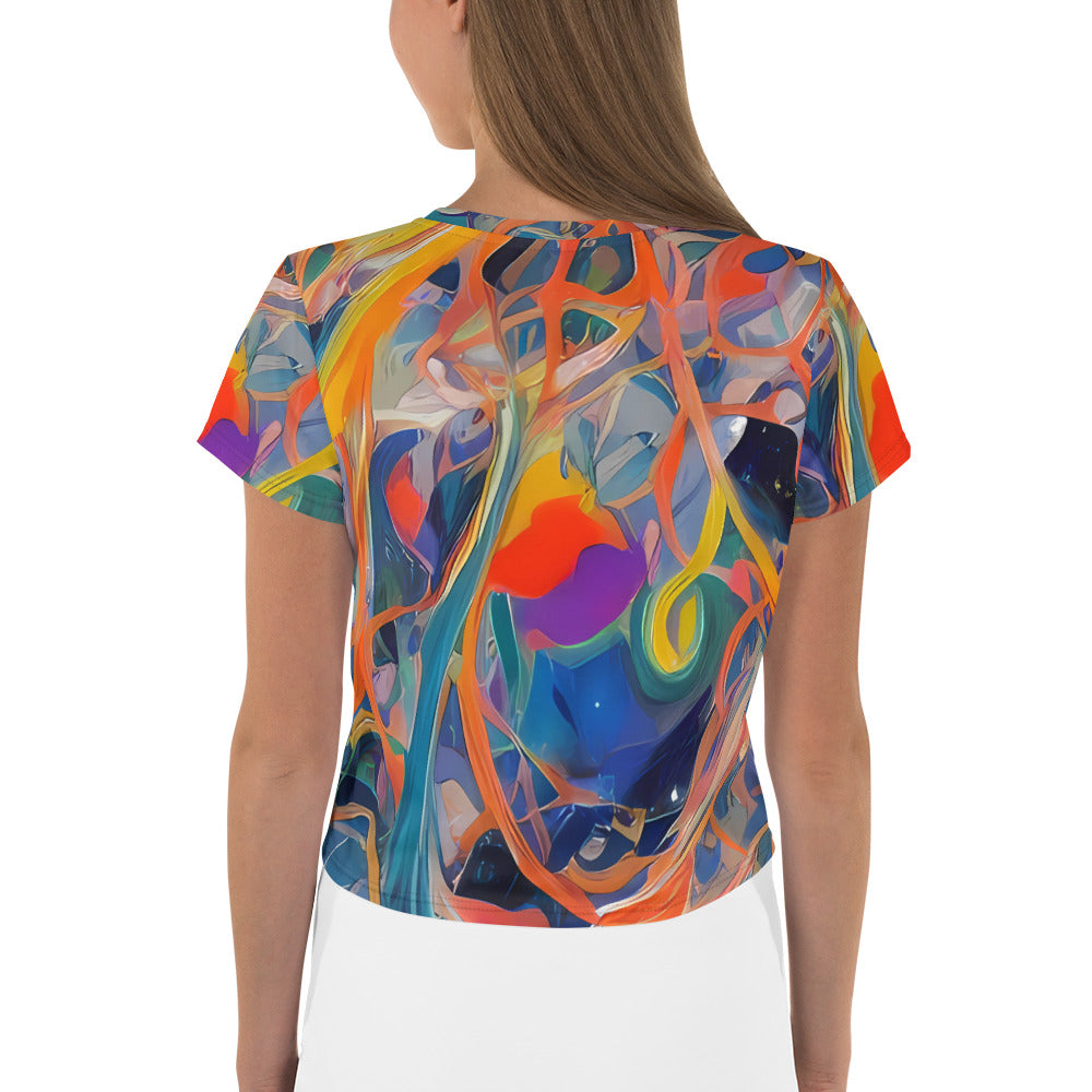 Women's Crop Tee - Vivid Tangle