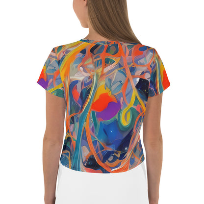 Women's Crop Tee - Vivid Tangle