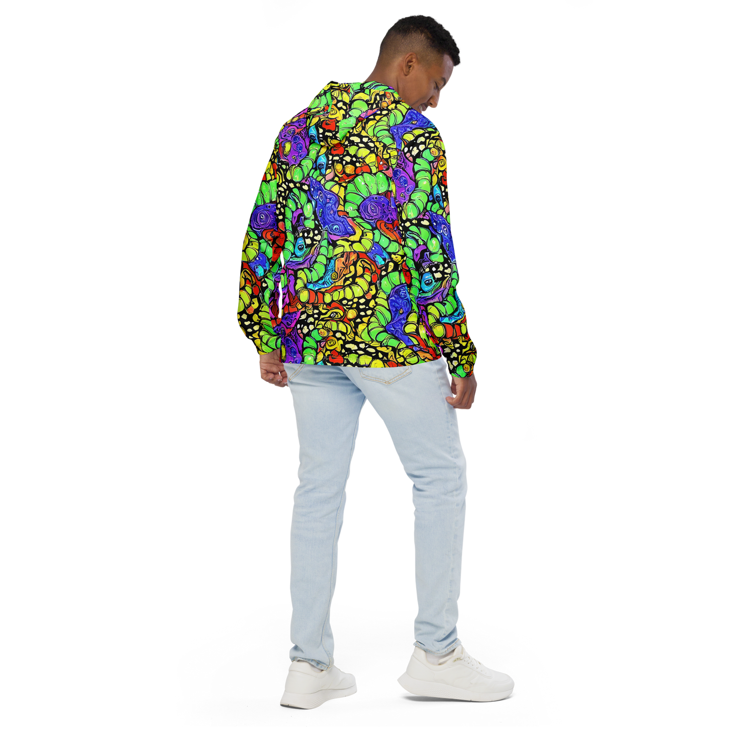 Men's Windbreaker - Frostwork Fantasy