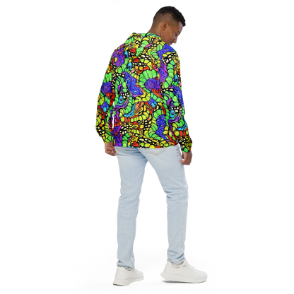 Men's Windbreaker - Frostwork Fantasy