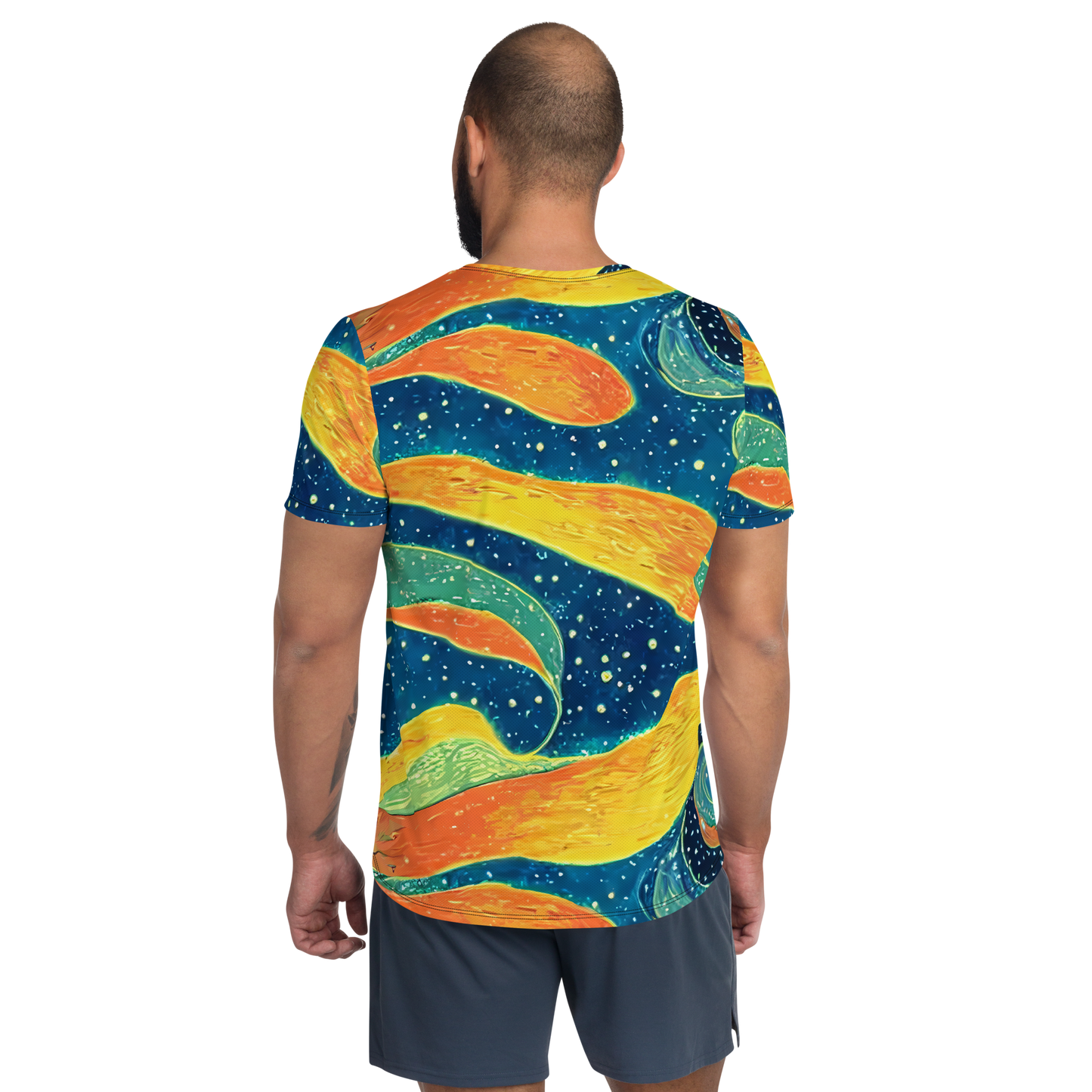 Men's Athletic T-Shirt - Celestial Harmony