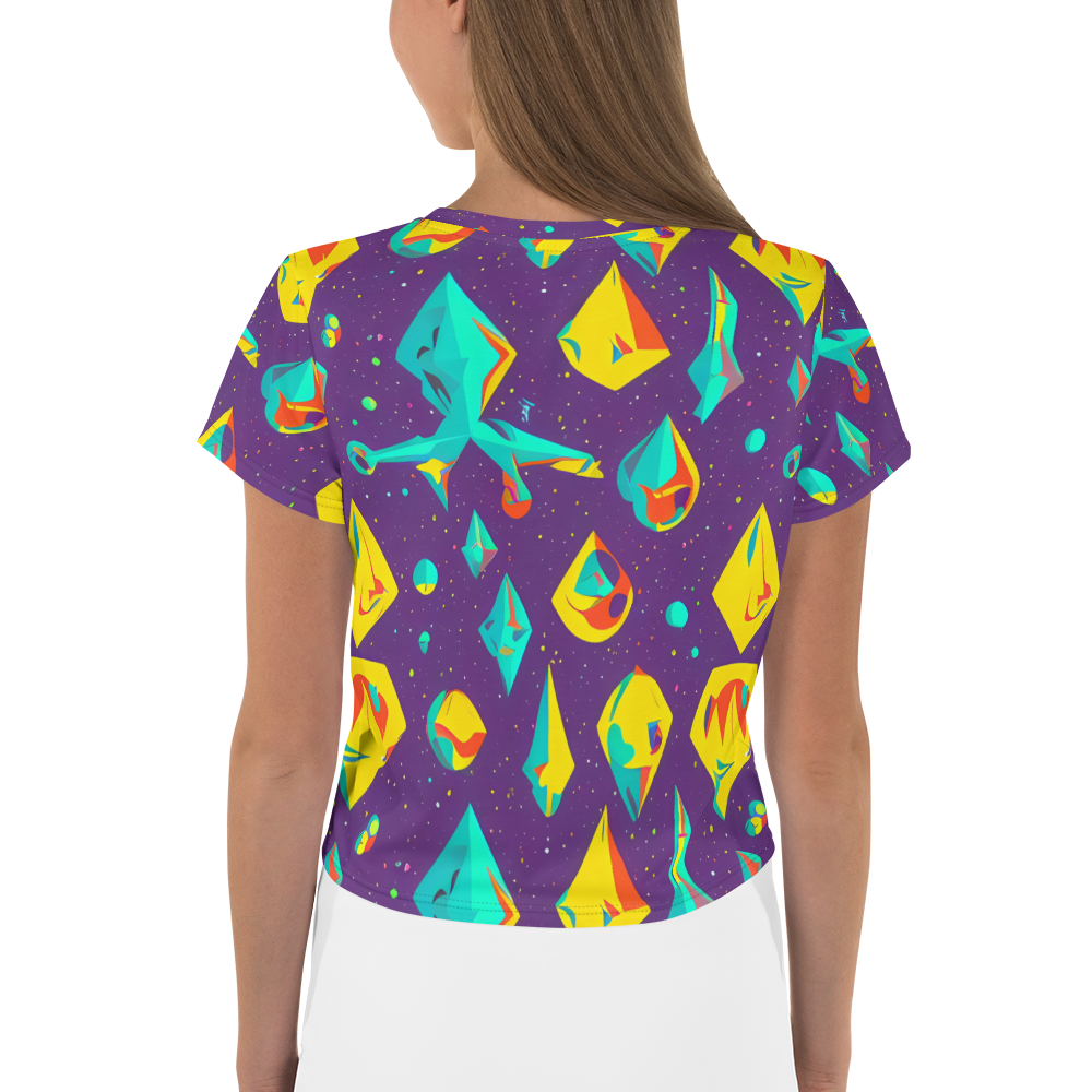 Women's Crop Tee - Cascading Prism