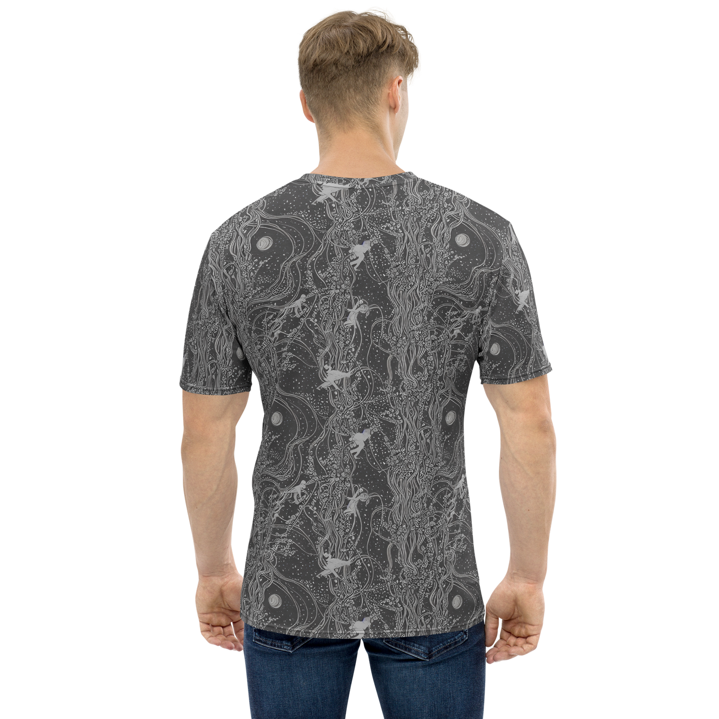 Men's Crew Neck T-Shirt - Nebula Wanderers