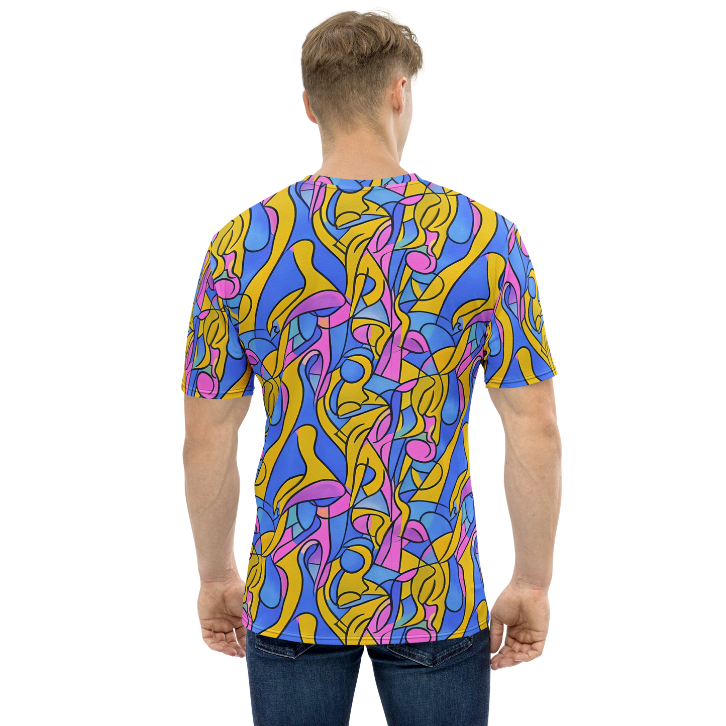 Men's Crew Neck T-Shirt - Cosmic Curves