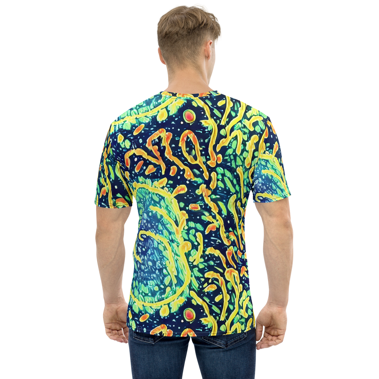 Men's Crew Neck T-Shirt - Vortex Glow