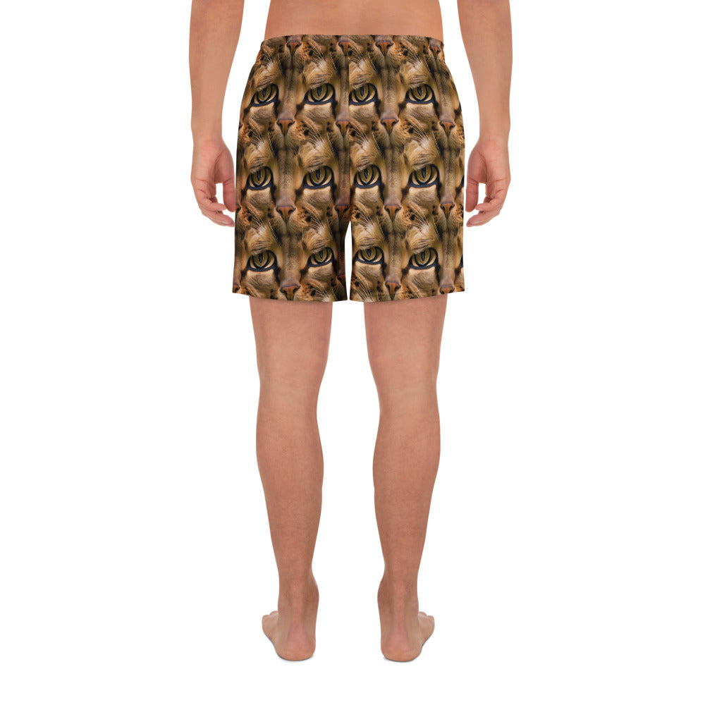Athletic Long Shorts - Feline Whisper