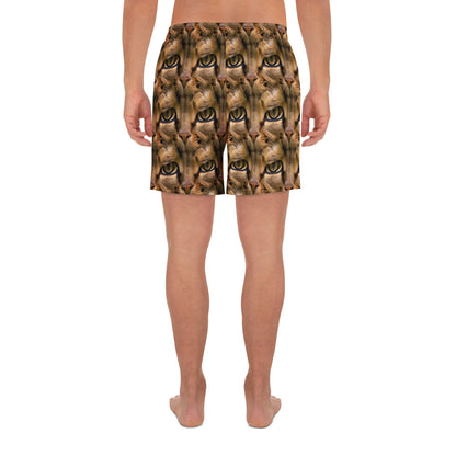 Athletic Long Shorts - Feline Whisper