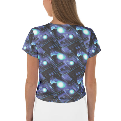 Women's Crop Tee - Galactic Circuit