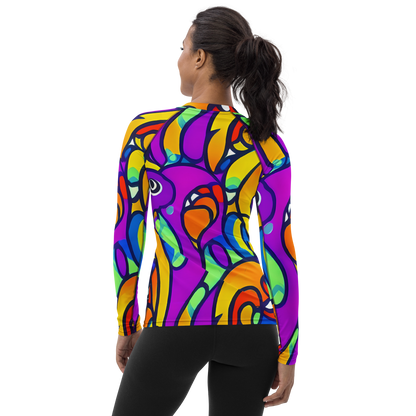 Women's Rash Guard - Kaleido Fish