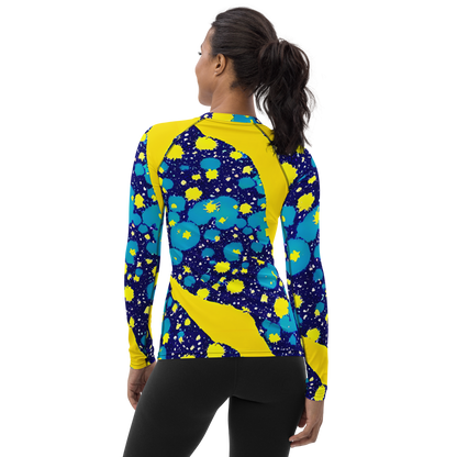 Women's Rash Guard - Starburst Splash