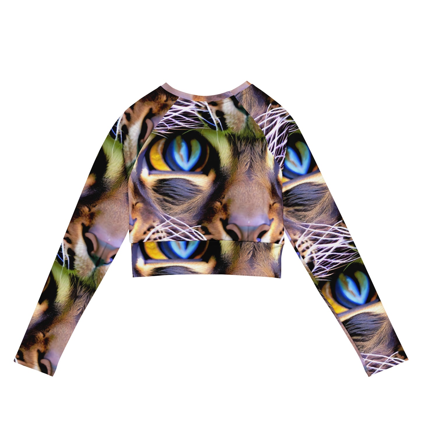 Long Sleeve Crop Top - Eye of the Wild