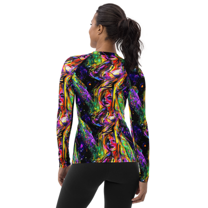 Women's Rash Guard - Galactic Flamenco