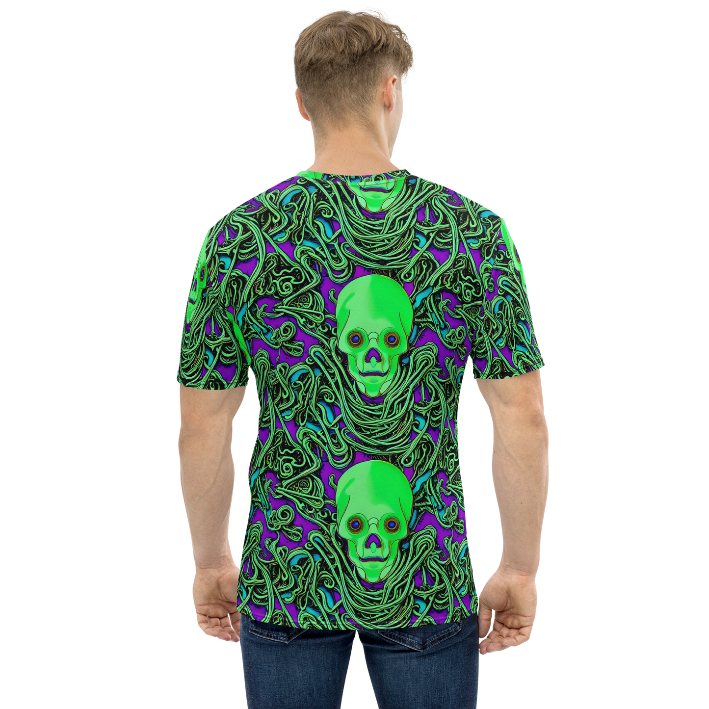 Men's Crew Neck T-Shirt - Ghostly Labyrinth