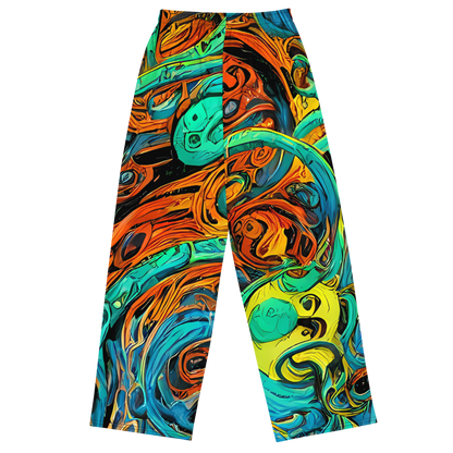 Wide-Leg Pants - Flaming Mirage