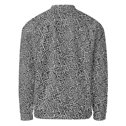 Bomber Jacket - Monochrome Doodles