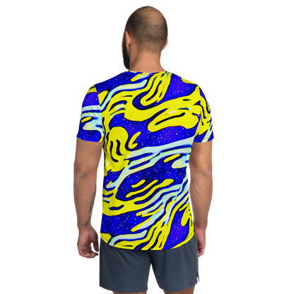Men's Athletic T-Shirt - Electric Horizon
