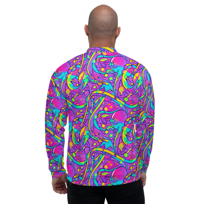 Bomber Jacket - Neon Galaxy Whirl