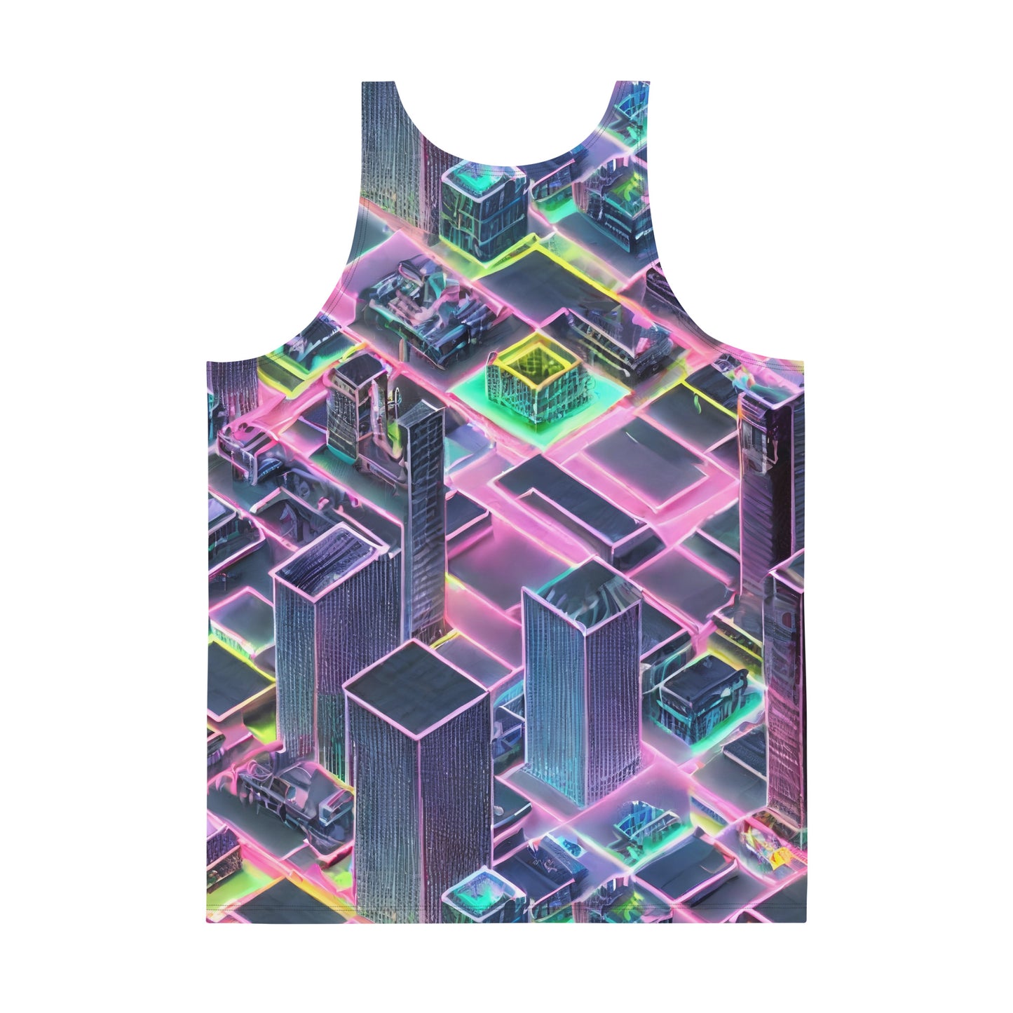 Men's Tank Top - Electric Skyline