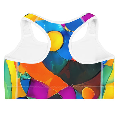 Sports Bra - Galactic Jigsaw