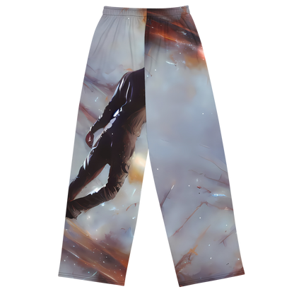 Wide-Leg Pants - Impressionist Void