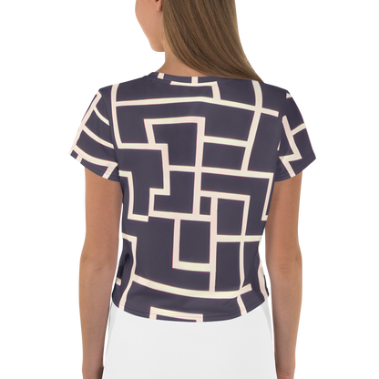 Women's Crop Tee - Gilded Gridlock