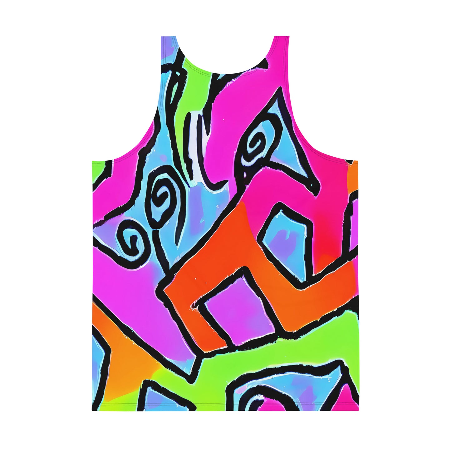 Men's Tank Top - Electric Mosaic