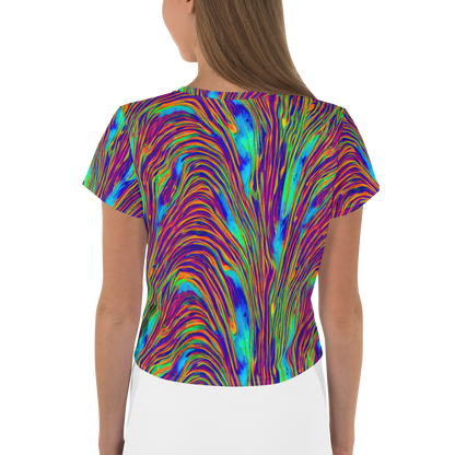 Women's Crop Tee - Lux Waves