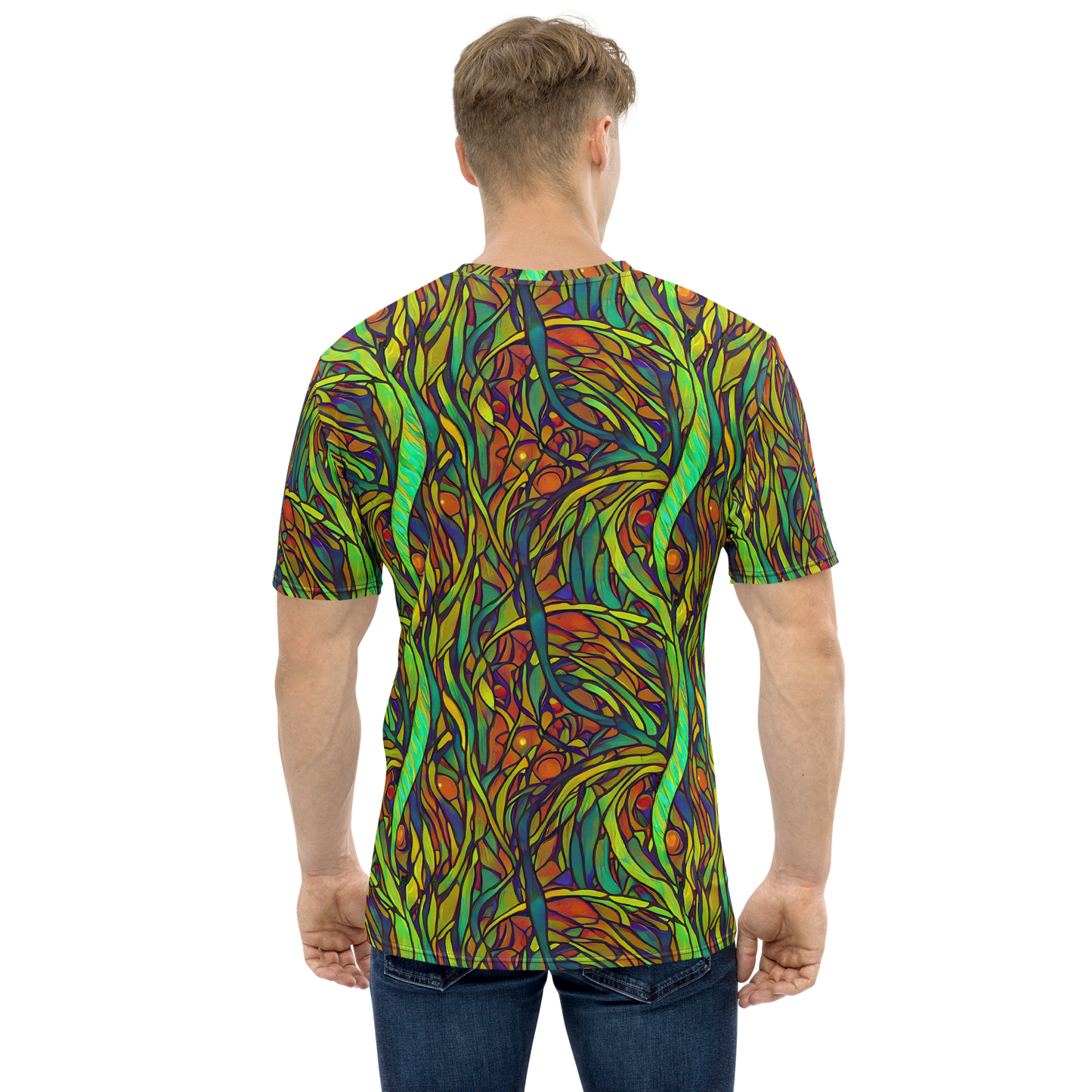 Men's Crew Neck T-Shirt - Cosmic Garden