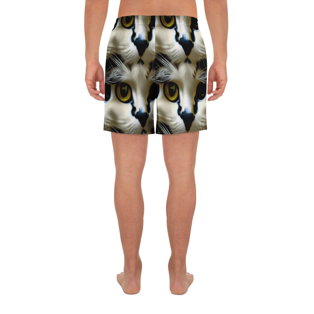 Athletic Long Shorts - Feline Fancy
