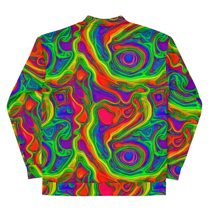 Bomber Jacket - Psychedelic Waves