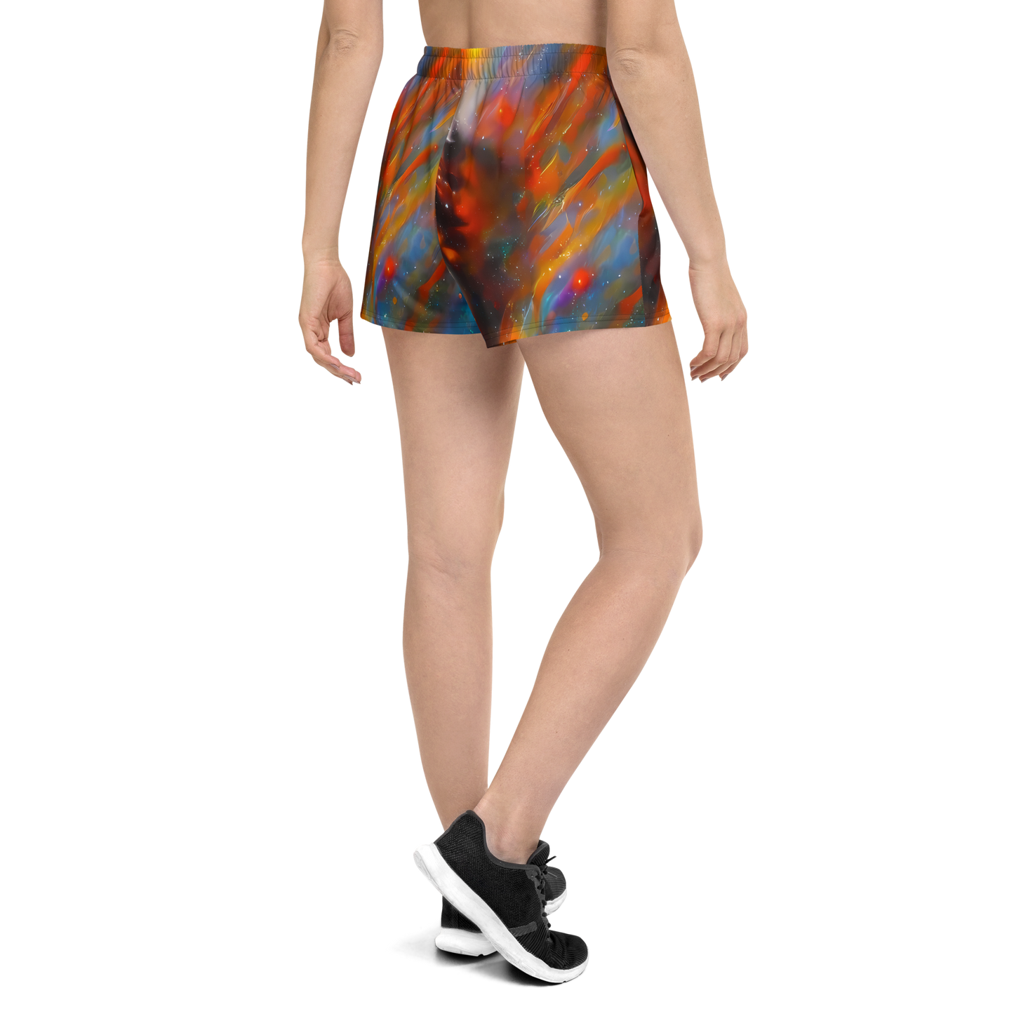 Women’s Athletic Shorts - Painterly Void