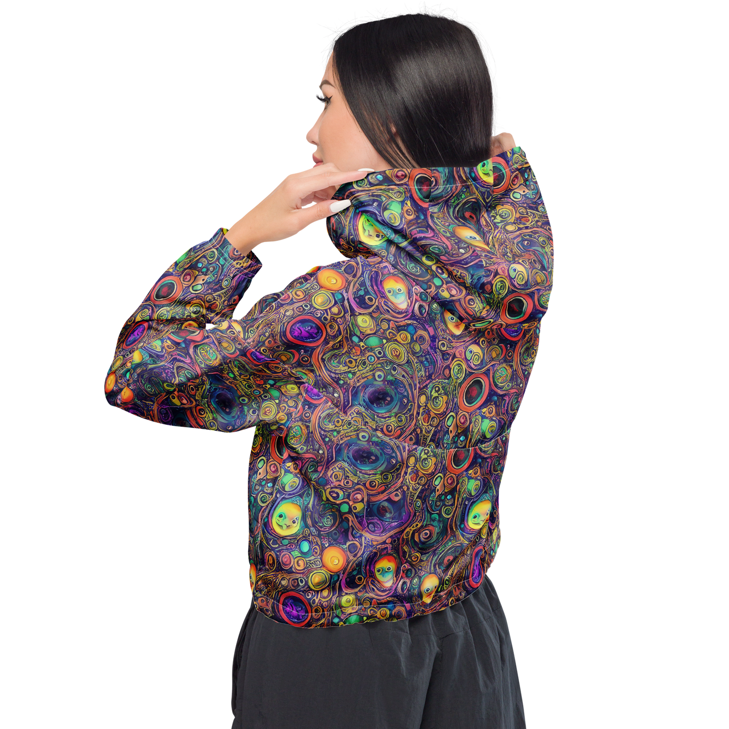 Women's Cropped Windbreaker - Jansson's Nebula