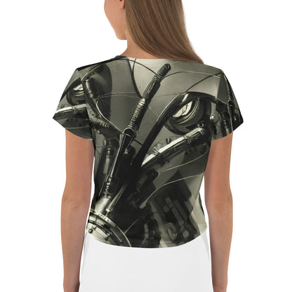 Women's Crop Tee - Cyber Reverie