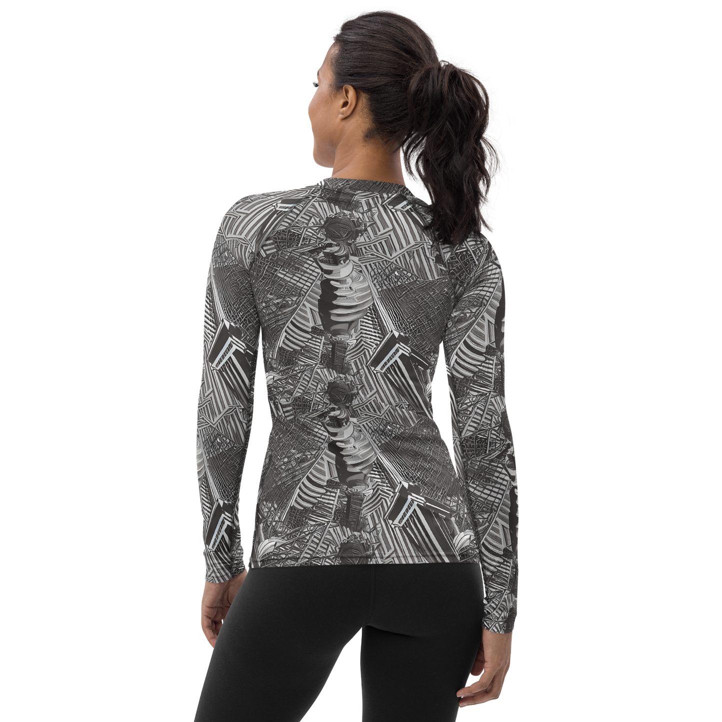 Women's Rash Guard - Piranesi's Web